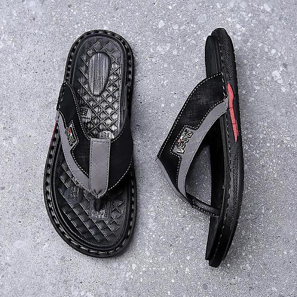 Herrtofflor Halkfria sandaler Mode strandskor för kvinnor 19760 Black 41