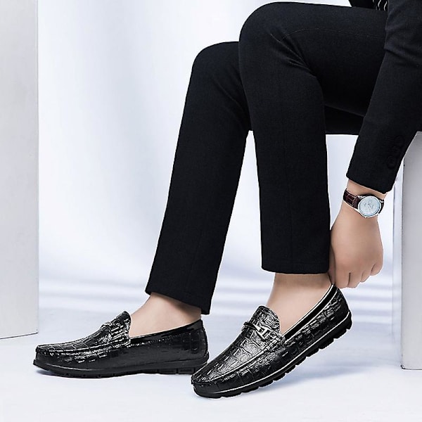 Herr Casual Skor Kohud Modeskor Fr8176 Black 41
