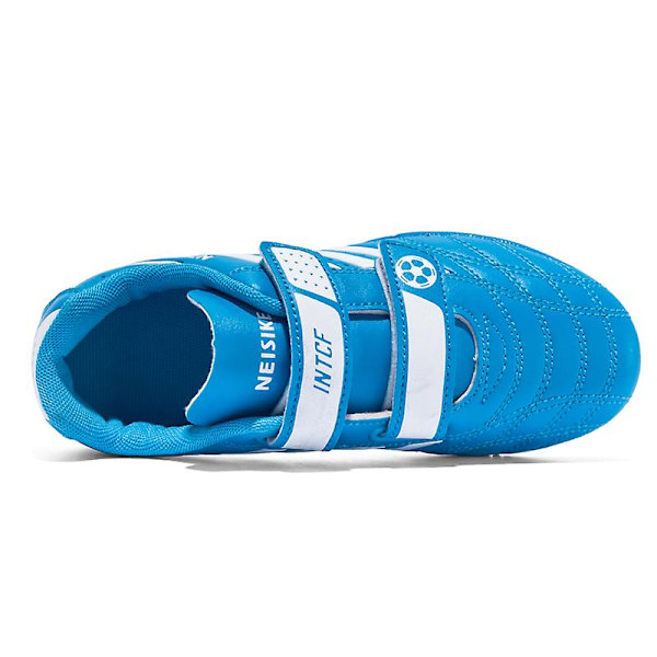 Fotbollsskor för barn Utomhussport Spikes Träning Fotbollsskor Sport Sneakers 167 Blue 35