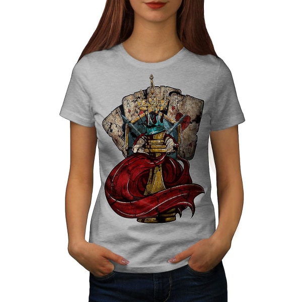 Chess Poker Card Gamble T-shirt för kvinnor L