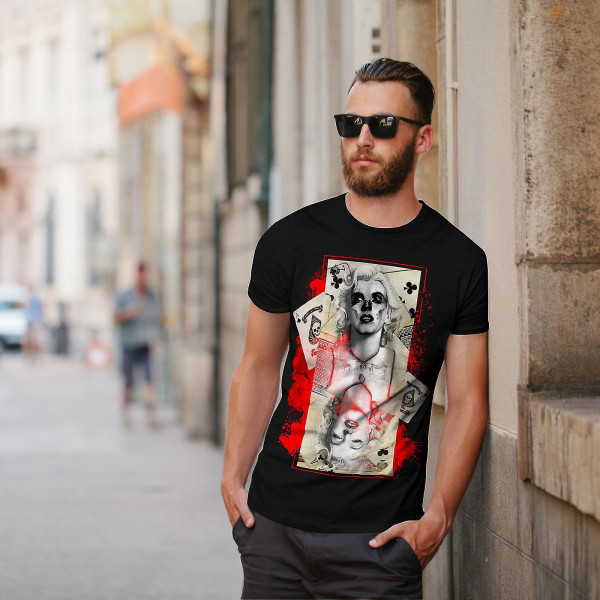 Marilyn Poker Celebrity Men T-shirt XL