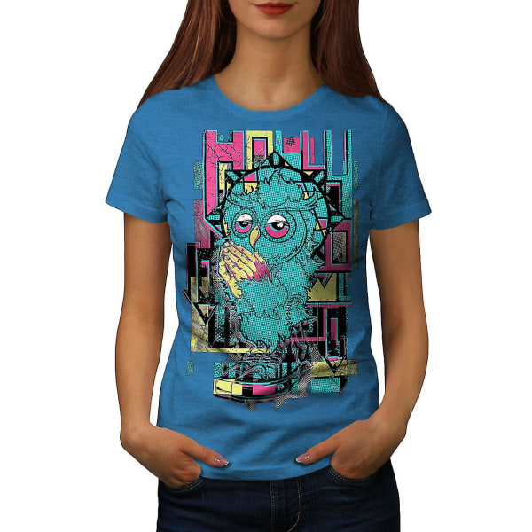 Holly Owl Funky Fashion Dam Royal Bluet-shirt 3XL