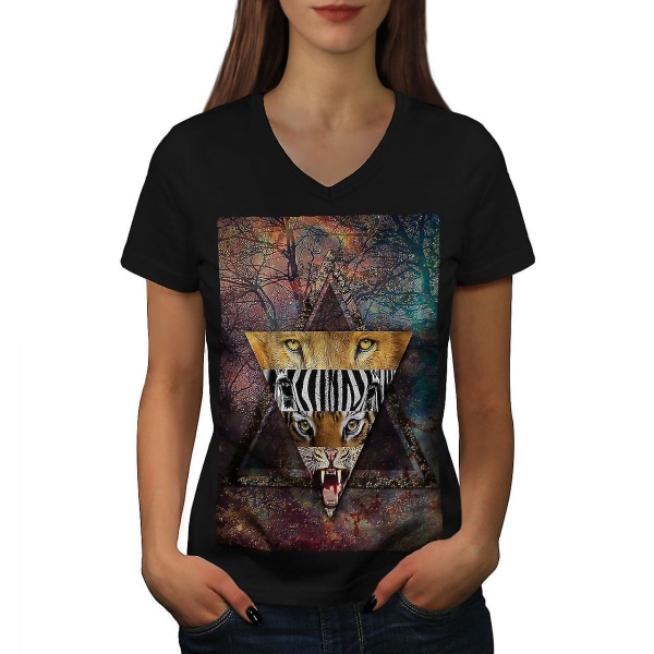 Lion Animal Women T-shirt 3XL