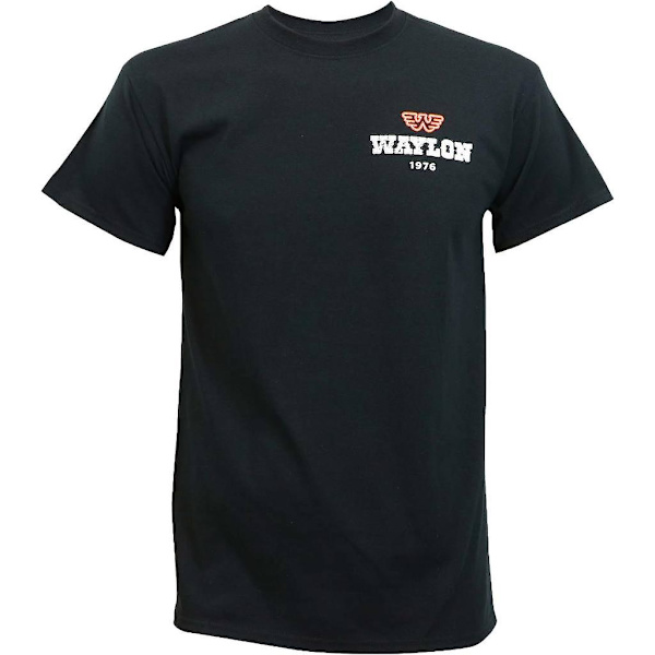 Waylon Jennings Are You Ready Tee T-shirt Black M