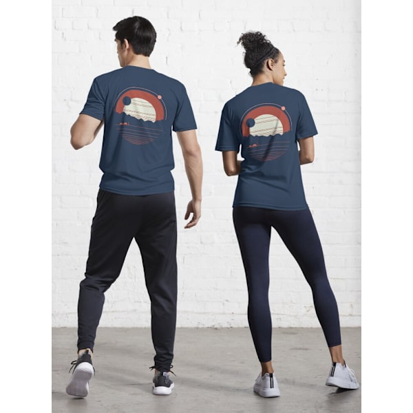 Solitude Active T-shirt Navy M_Back