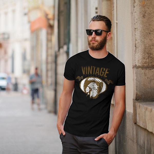 Amerika fotbollslag herr svart t-shirt M