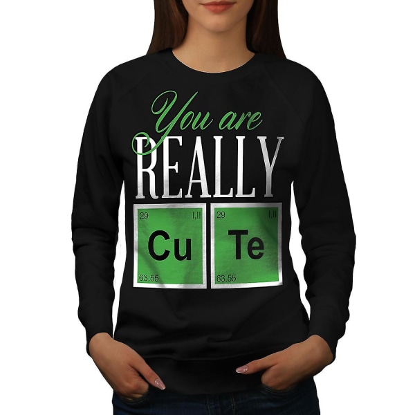 Söt Kemi Geek Kvinnor Blacksweatshirt M