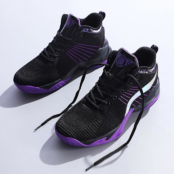 Basketskor för män Aldult Bekväma Sneakers Utomhussportskor 3B9600 Black 41