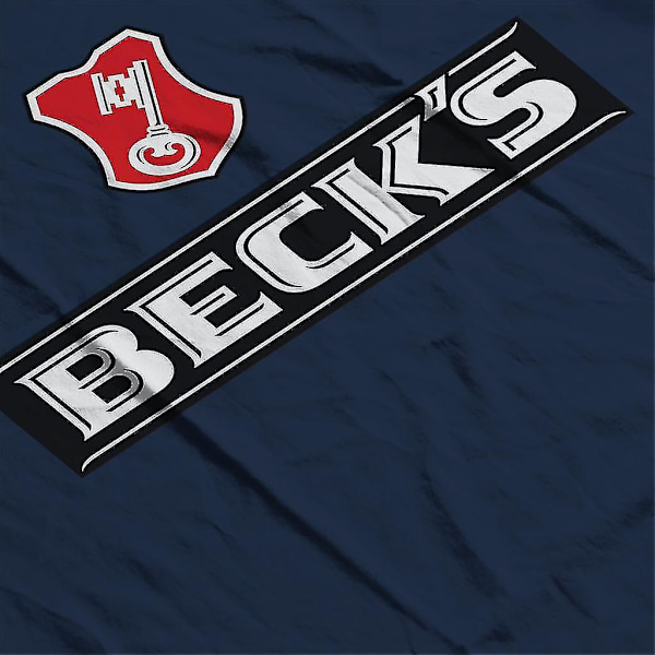 Becks logotyp med nyckelsymbol herrväst M