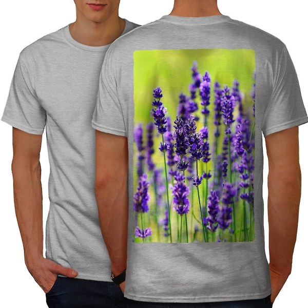 Levander Flower Men T-shirt Baksida L