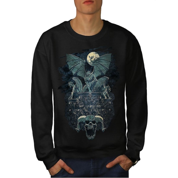 Beast Metal Death Horror Män Blacksweatshirt L