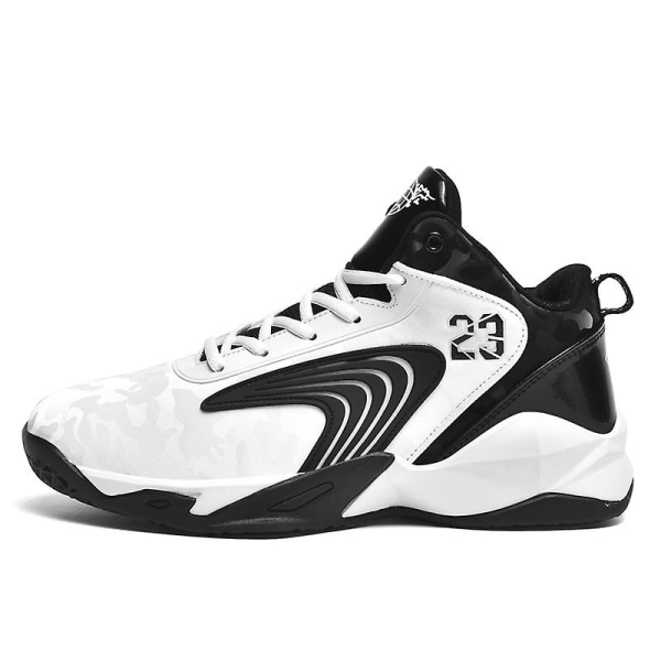 Basketskor för män Aldult Bekväma Sneakers Utomhussportskor 3B9220 White 45