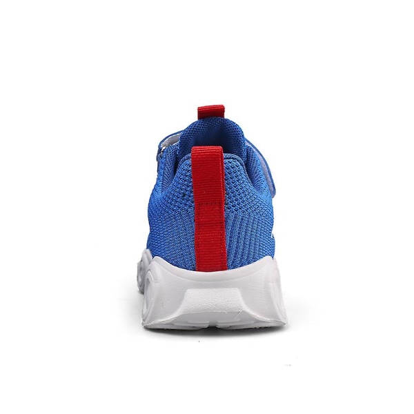 Sneakers för barn som andas löparskor Mode Sportskor 2D996 Blue 30