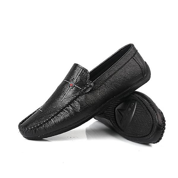 Casual för män Utomhus små läderskor Fr5006M Black 38