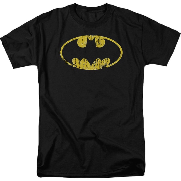 Nödställd fladdermussymbol Batman T-shirt L