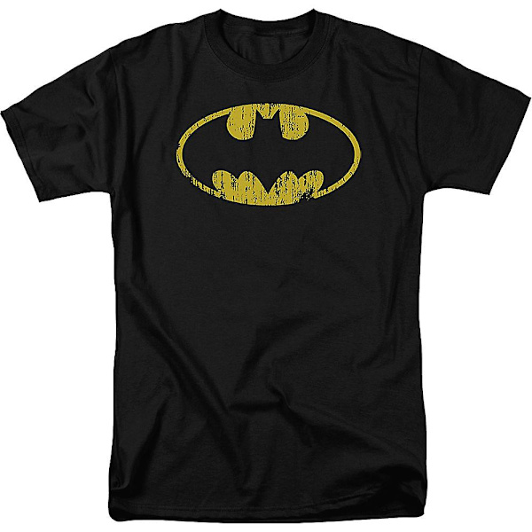 Nödställd fladdermussymbol Batman T-shirt XL