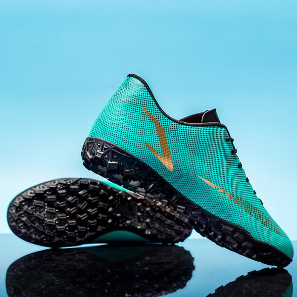 Fotbollsskor för män Halkfria fotbollsskor Klossar Gräs Fotbollssneakers Yj1899 Green 42