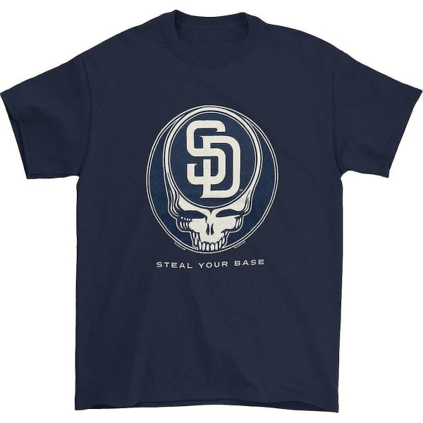 Grateful Dead San Diego Padres stjäl din bas-t-shirt XXL