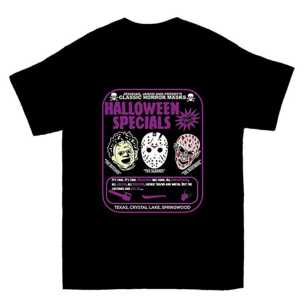 Halloween Specials 80-tals skräckmasker T-shirt L