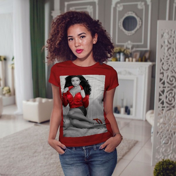 Modell Naken Hot Photo Women T-shirt M