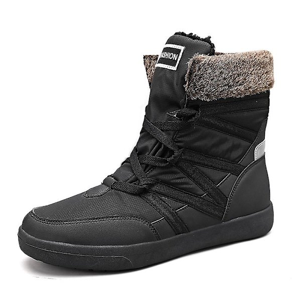 Herrstövlar Mode Vattentäta snökängor Dam Vinterskor M02 Black 44