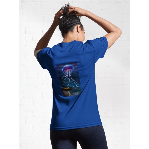 Elektrisk nattaktiv T-shirt Royal Blue M_Back