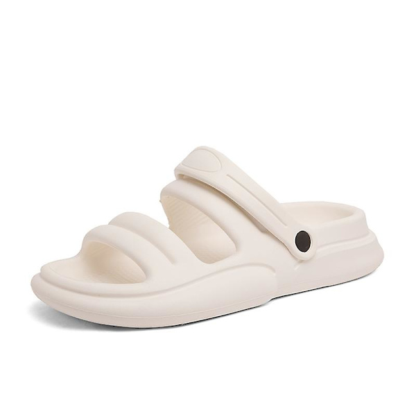 Strandtofflor för män Modesandaler Utomhus Halkfria inomhusskor 3B2295 White 41