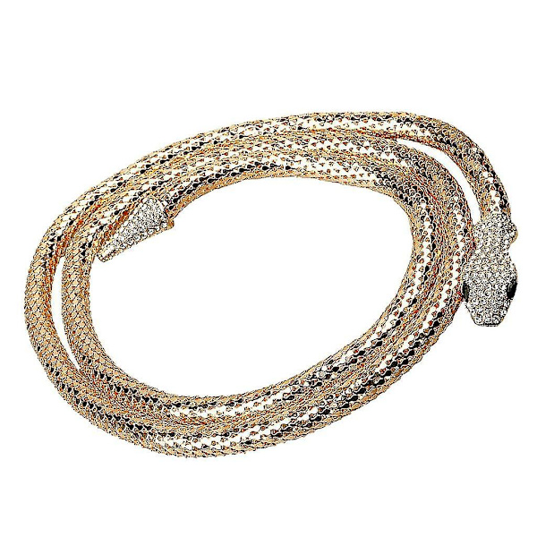 2xpunk Snake Rhinestone Choker Statement Halsband Midjetröjakedja 10 Pcs