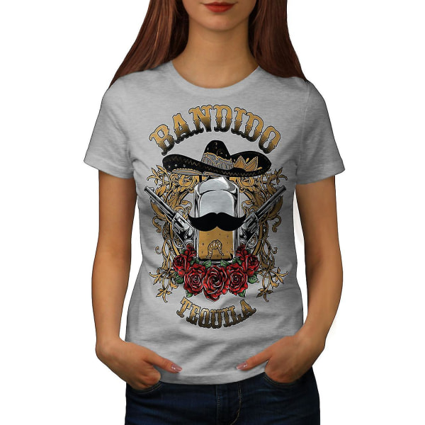 Bandido Tequila Rose Dam Grå-skjorta 3XL