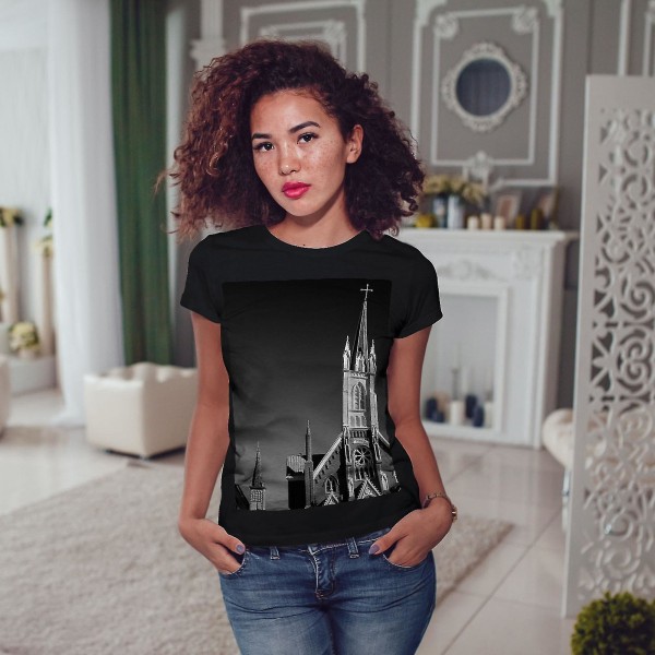 T-shirt för kvinnor för kristendomkyrkan XL