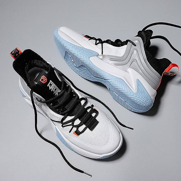 Basketskor för män Mode Halkfria sneakers Andas sportskor 2Lq8 White 41