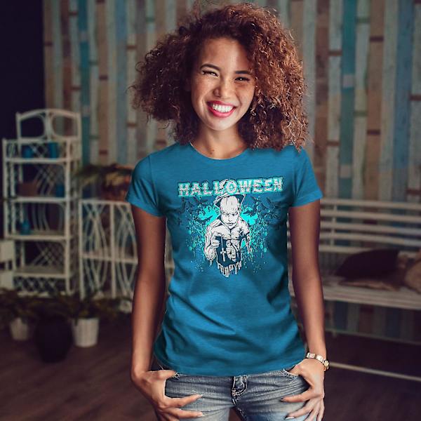 Halloween Horror Cult Kvinnor Royal Bluet-shirt M