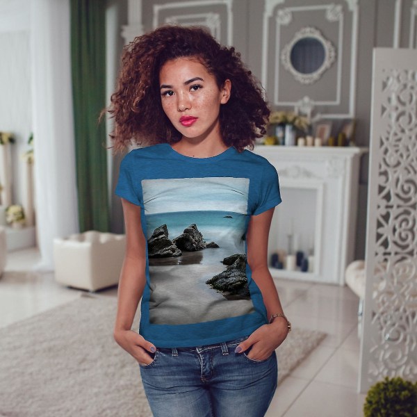 Beach Freedom Women Royal T-shirt M