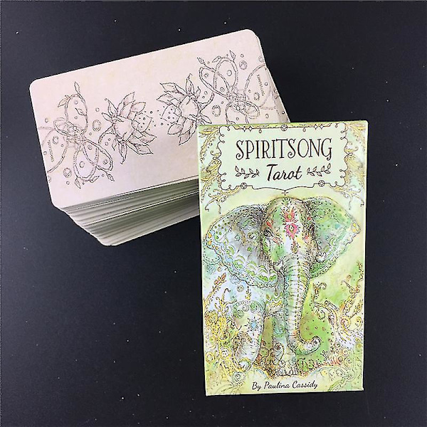 Spiritsong Tarotkort Däckspel Oracle Party Spelkort Engelsk Tarot Bordsspel Spådom Öde Underhållning68st Ts13