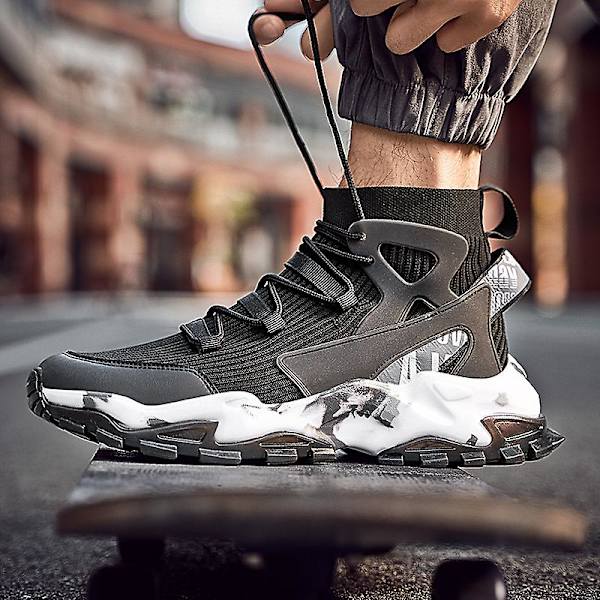 Basketskor för män Andas Sneakers Löparskor 3Alt12 Black 41