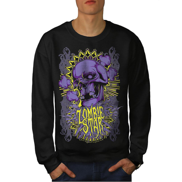 Star Horror Death Men Blacksweatshirt | Wellcoda M