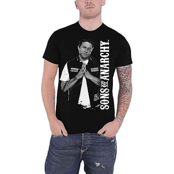 Sons Of Anarchy T-shirt Jax Teller Karaktär Pose Logo Officiell Män Svart M