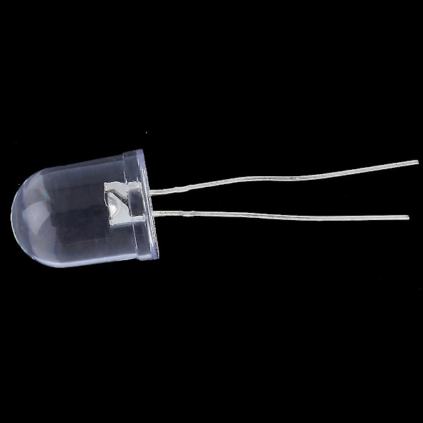 20st 10mm 0,5w Vit 290 000 mcd 40° Large Chip Ultra Bright LED-lampor