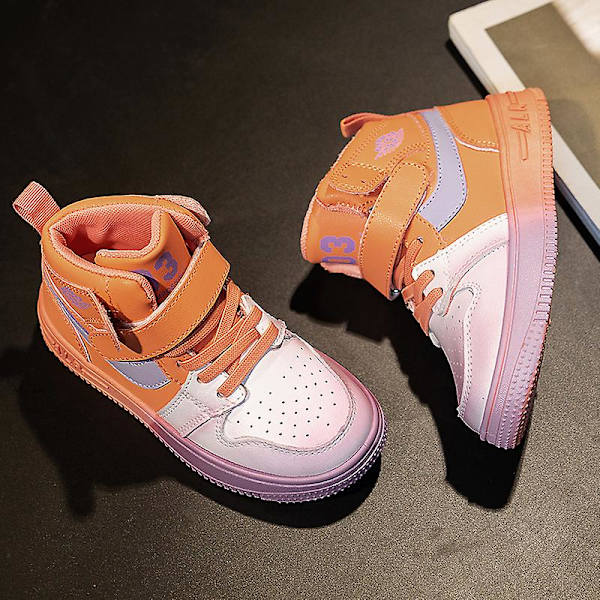 Sneakers för barn Andas Pojkar Flickor Skateboard Skor Löparskor 802 Orange 34