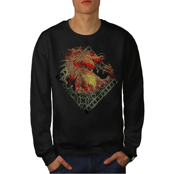 Asian Dragon Men Blacksweatshirt XL