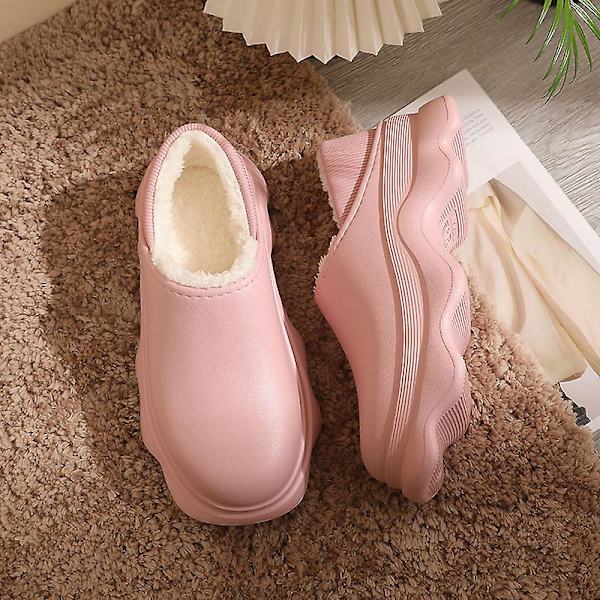 Dambomullstolfflor Modesandaler Utomhus Halkfria inomhusskor Yj2024 Pink 40-41