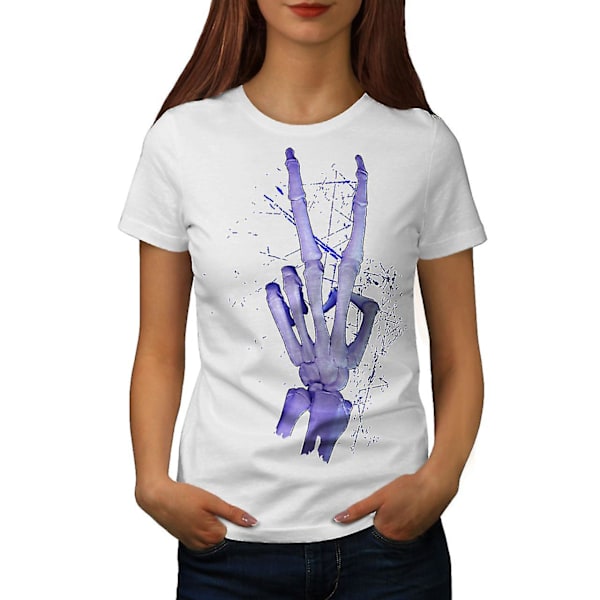 Skeleton Peace Cool T-shirt för kvinnor M