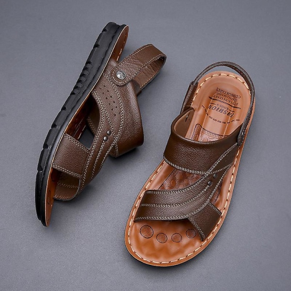 Herrtofflor Sandaler Halkfria strandskor 2C12129-1 Brown 45