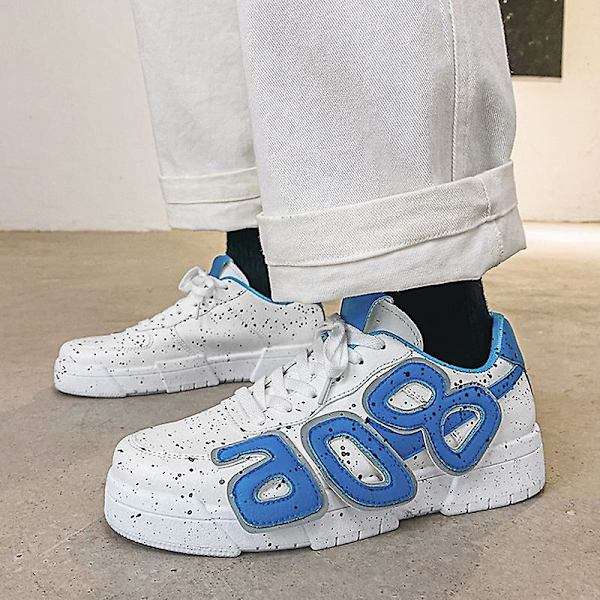 Herrskor Halkfritt Mode Sport Löparskor Sneakers K806 Blue 41