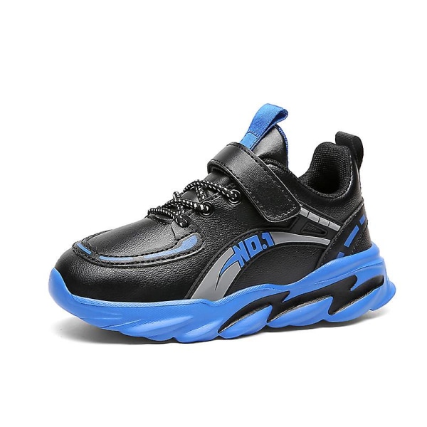 Barnsportskor Bekväma sneakers Löparskor Fr020-1 BlackBlue 34