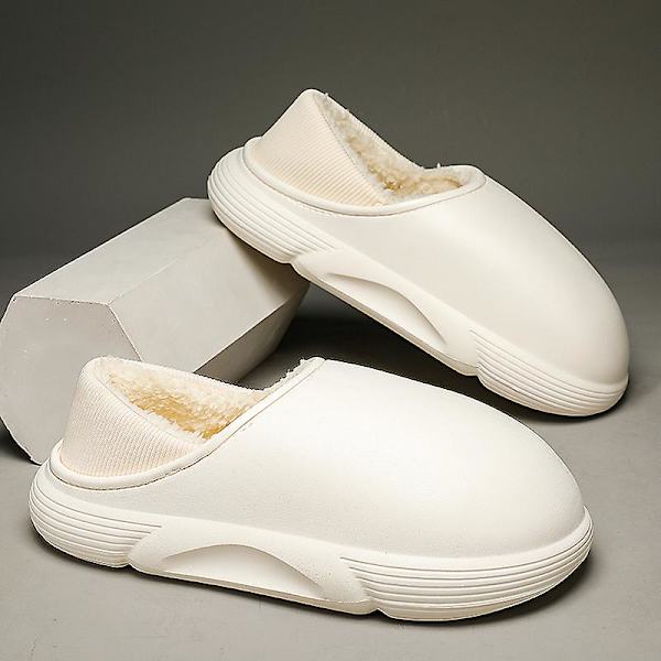 Män Kvinnor Bomulttofflor Modesandaler Utomhus Halkfria Inomhusskor Yj5750 Beige 40-41