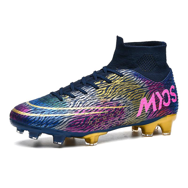 Fotbollsskor för män Halkfria fotbollsskor Klossar Gräs Fotbollssneakers Yj332A Black 44