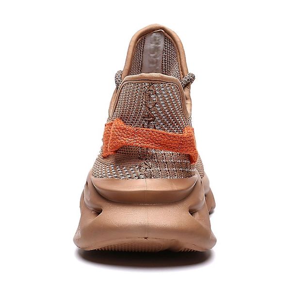Män Lättviktssneakers Andas löparskor Mode Sportskor 3Dg83 Brown 41