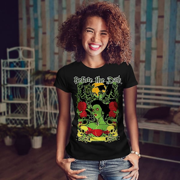Before Dark Rose Kvinnor Blackt-shirt XL