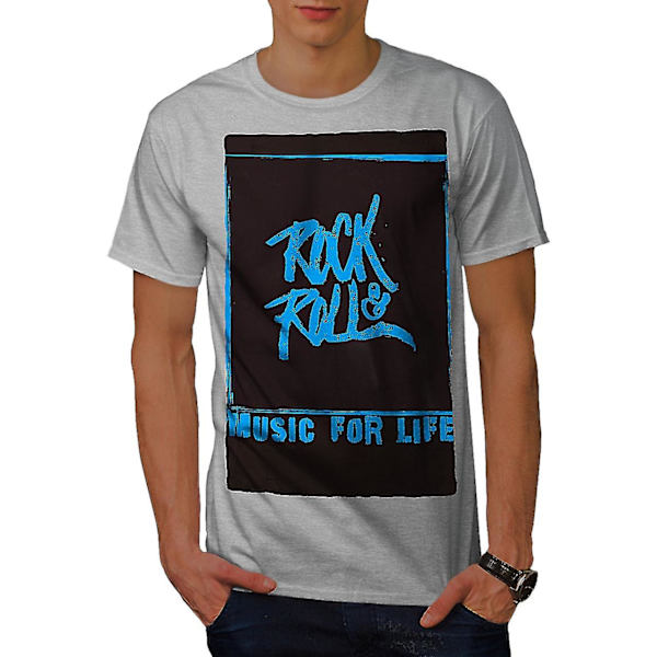 Rock And Roll Life Men Gråskjorta 3XL